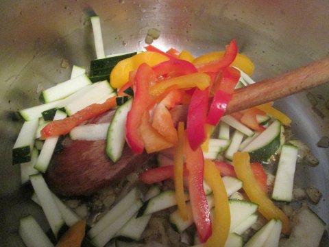 Adding Pepper Slices