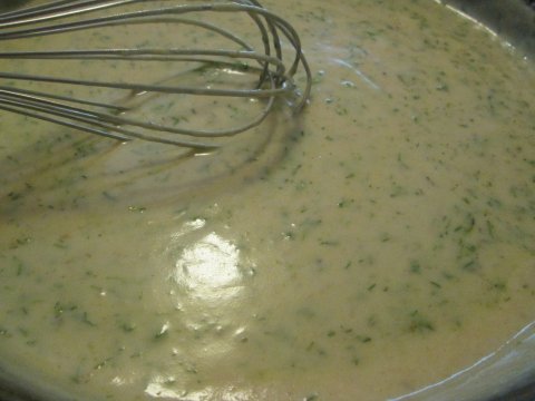 Stirring Up the Dill Sauce