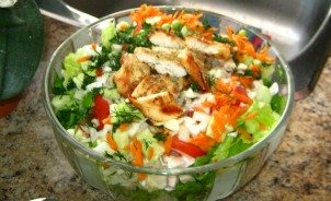 Chicken Pasta Salad Recipe waiting for pasta